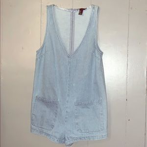 Denim Romper